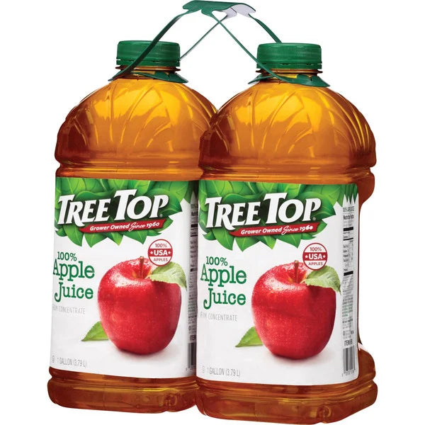 Tree Top, 100% Apple Juice, 1 Gallon, 2 Count