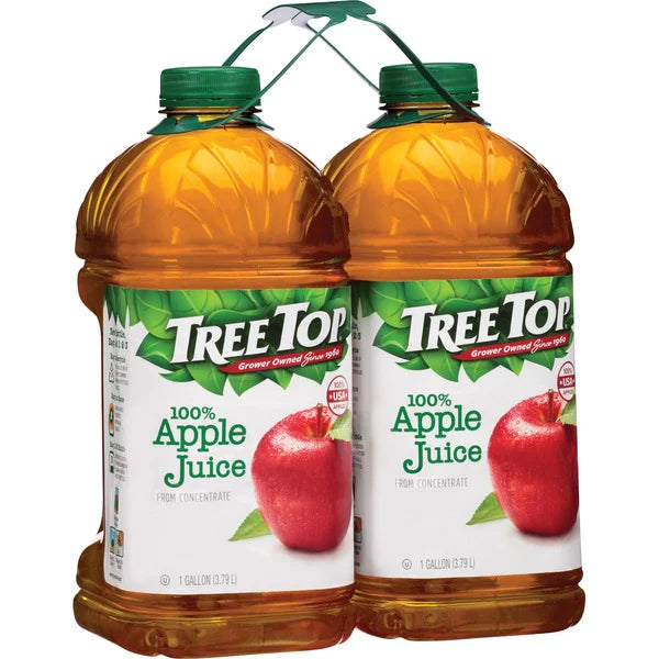 Tree Top, 100% Apple Juice, 1 Gallon, 2 Count