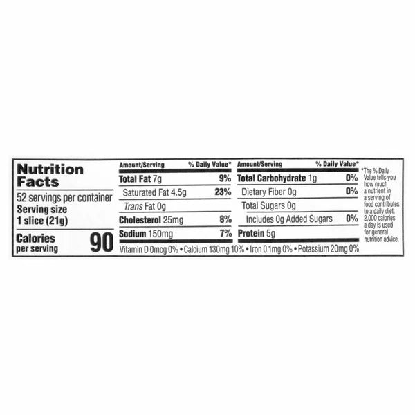 Tillamook Medium Cheddar Cheese 52 Slices, 2.5 lbs