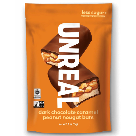 Unreal Dark Chocolate Caramel Peanut Nougat Bar