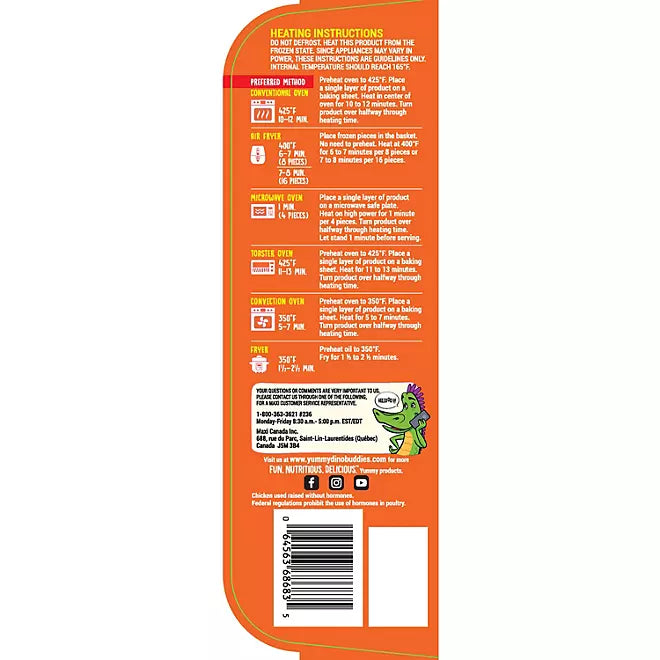 Yummy Dino Buddies Chicken Breast Nuggets, 67 oz