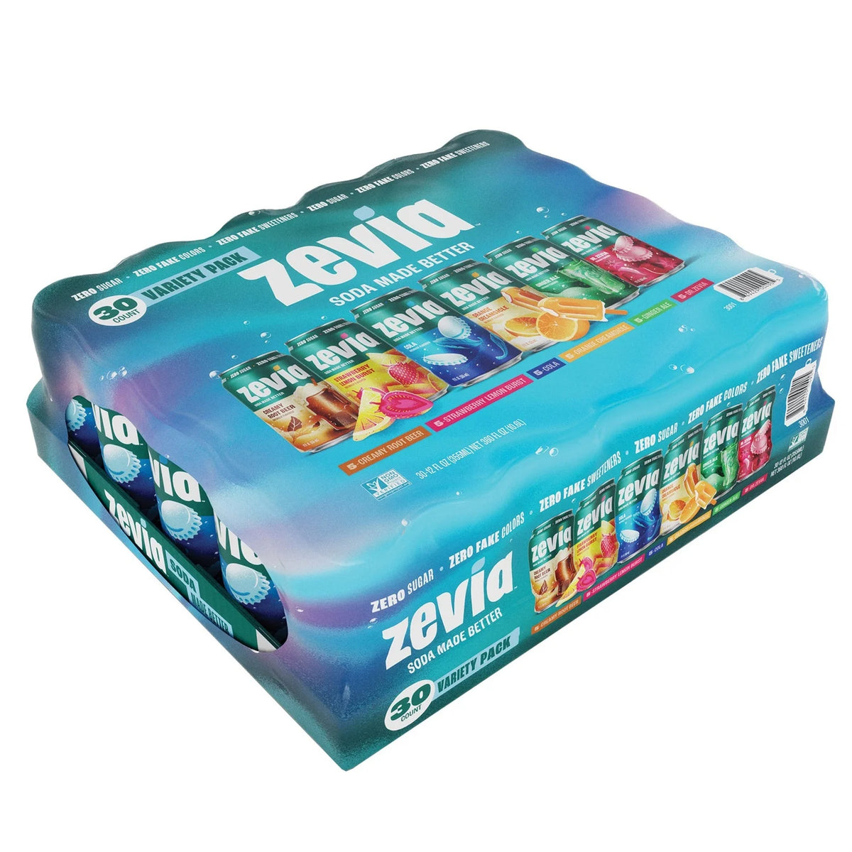 Zevia Zero Sugar Soda Variety Pack, 12 Fluid Ounce
