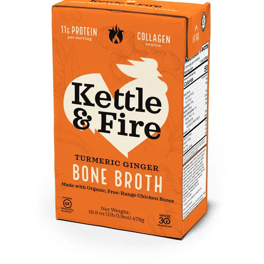 Kettle & Fire Turmeric Ginger Bone Broth 16.9oz