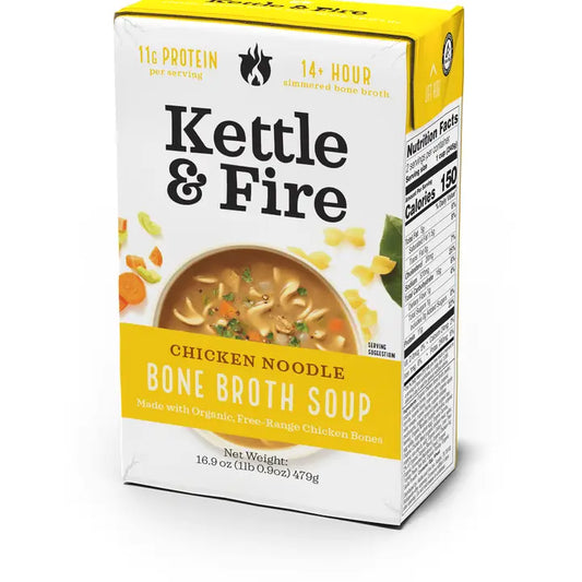 Kettle & Fire Chicken Noodle Soup 16.9oz