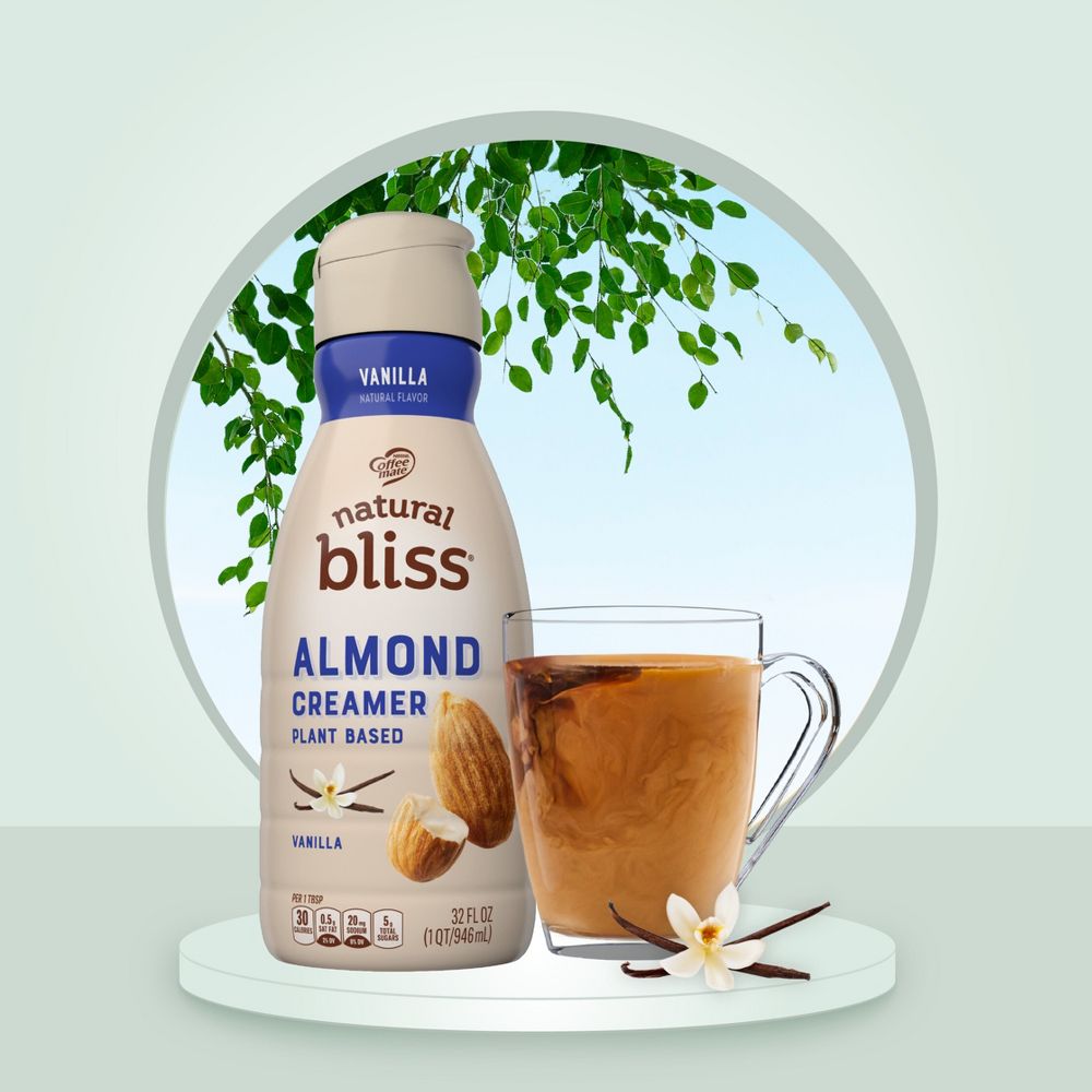 Coffee mate Natural Bliss Vanilla Almond Milk Creamer - 32 fl oz (1qt)