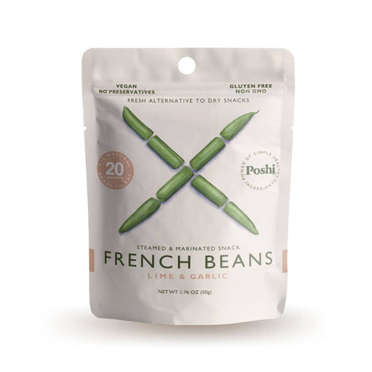 Poshi Lime & Garlic French Beans, 1.76 oz