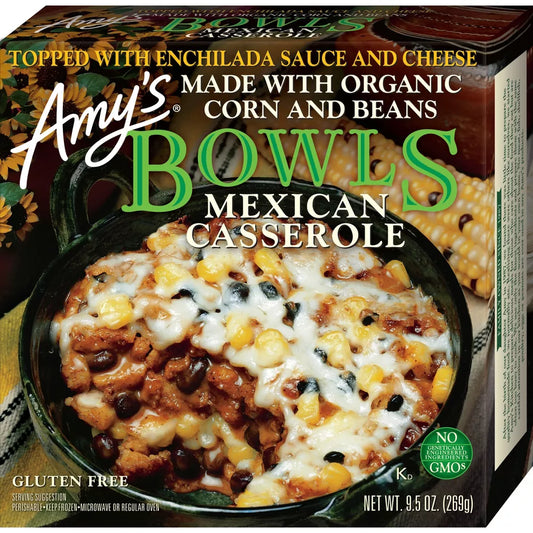 Amy's Frozen Bowls Mexican Casserole Gluten Free, 9.5 oz