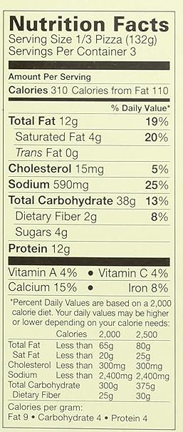 Amy's Frozen Pizza Spinach Pizza Made With Organic Spinach and Tomatoes, 14.0 oz