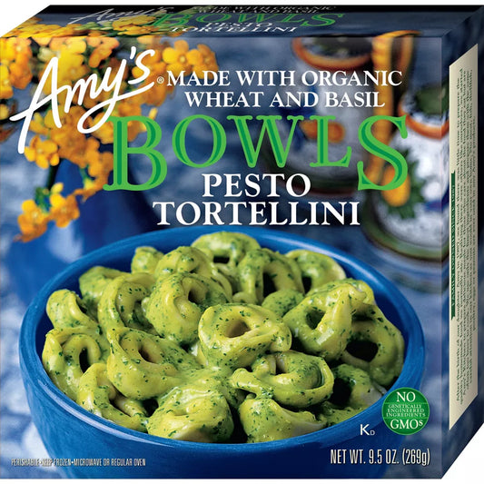 Amy's Frozen Pesto Tortellini Bowls, 9.5 oz