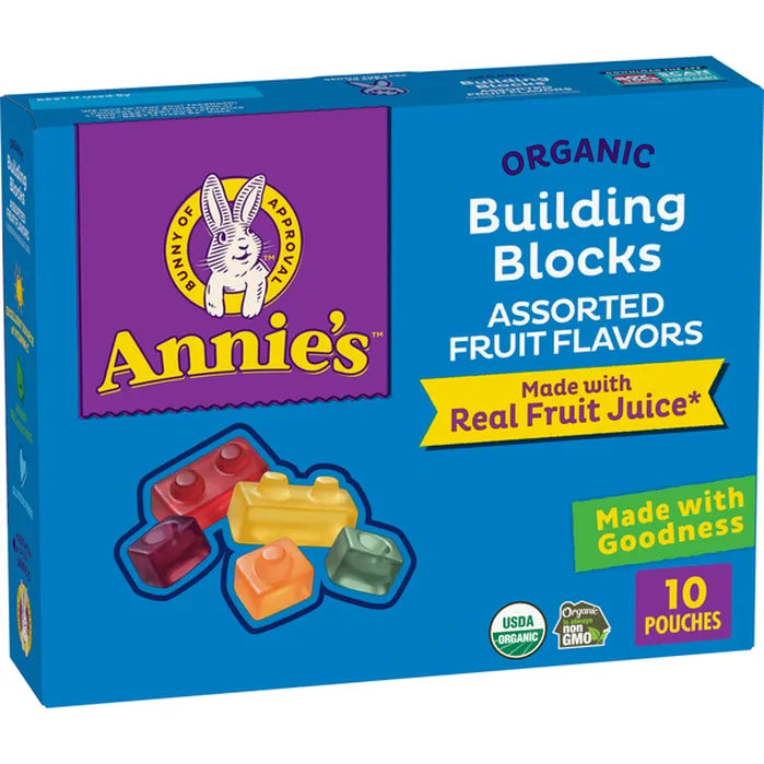 Annie's Organic Building Blocks Fruit Snacks, 10 Count