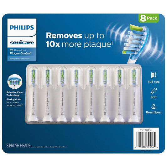 Philips Sonicare DiamondClean 8-Pack Soft Bristle Replacement Brush Heads