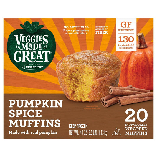 Veggies Made Great Pumpkin Spice Muffins, 2 oz, 20-count