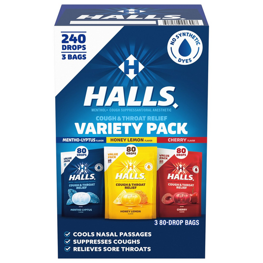 Halls Variety Pack 240 Lozenges