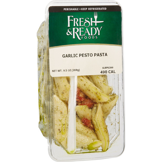 Fresh & Ready Garlic Pesto Pasta Salad, 6 Count, 9.5 oz