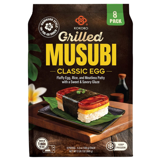 Kokoro Grilled Musubi Classic Egg 8 Count 33.86 Ounces