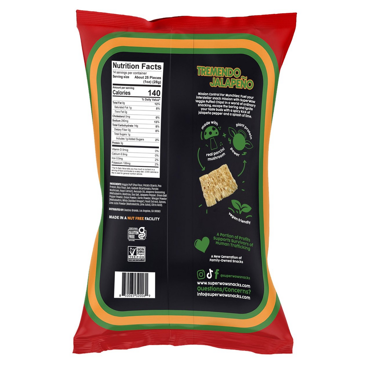 SuperWow Tremendo Jalapeño, 14 oz