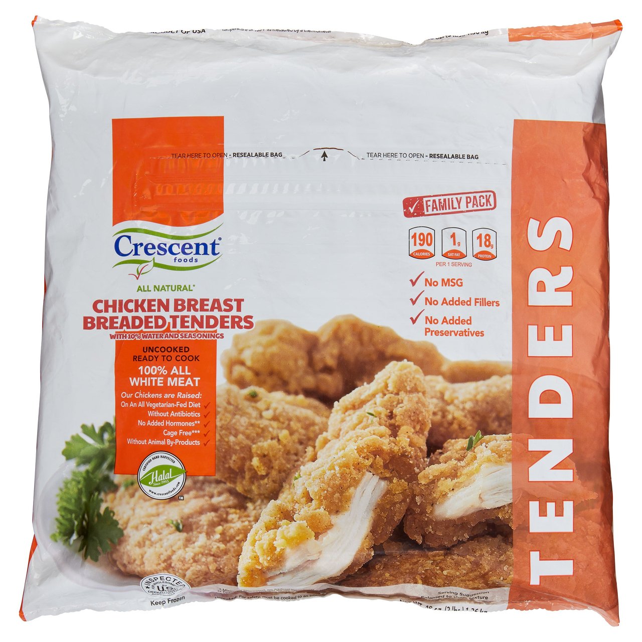 Crescent Foods Halal Breaded Tenders 3 lbs