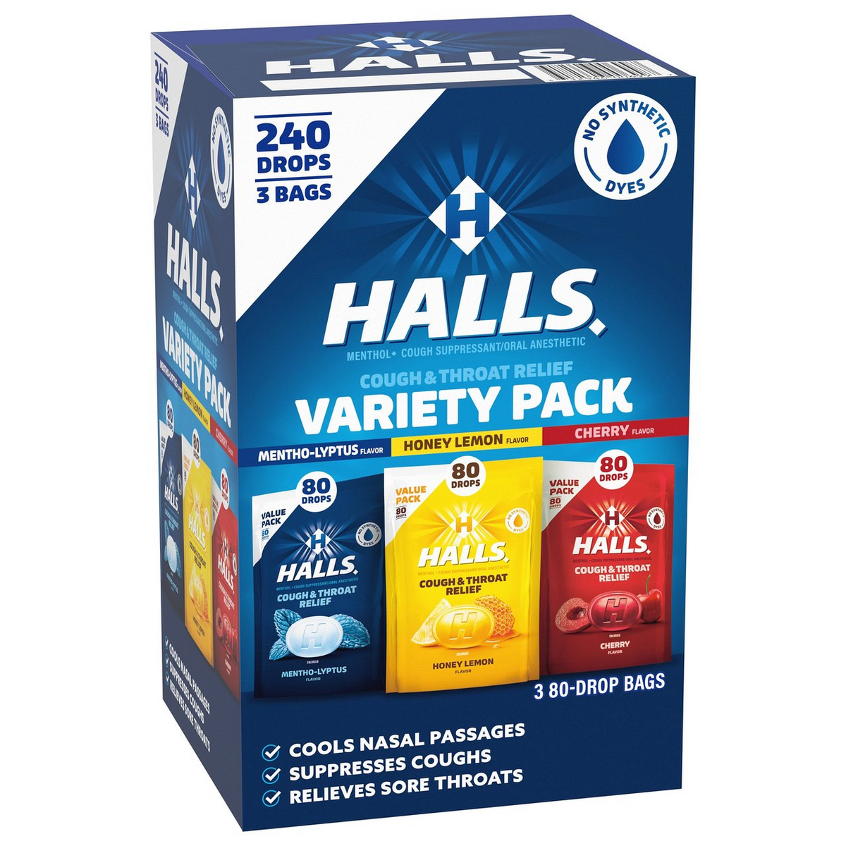 Halls Variety Pack 240 Lozenges