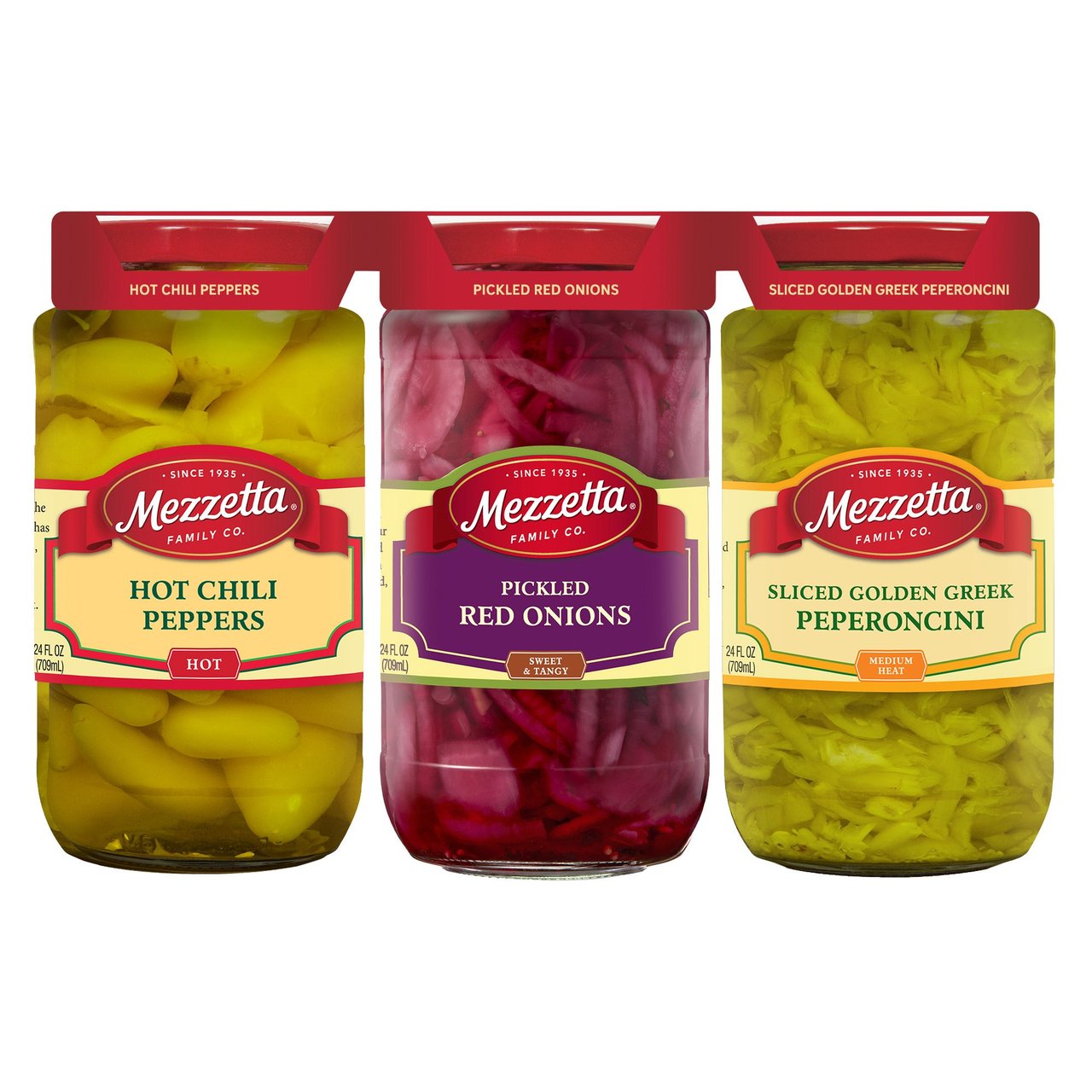 Mezzetta Variety Pack Pickled Condiments, 3 x 24 oz