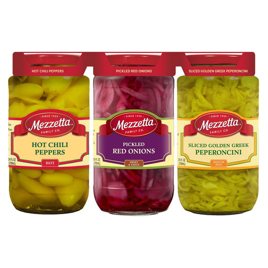 Mezzetta Variety Pack Pickled Condiments, 3 x 24 oz