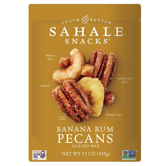 Sahale Snacks Banana Rum Pecans Mix, 15 oz