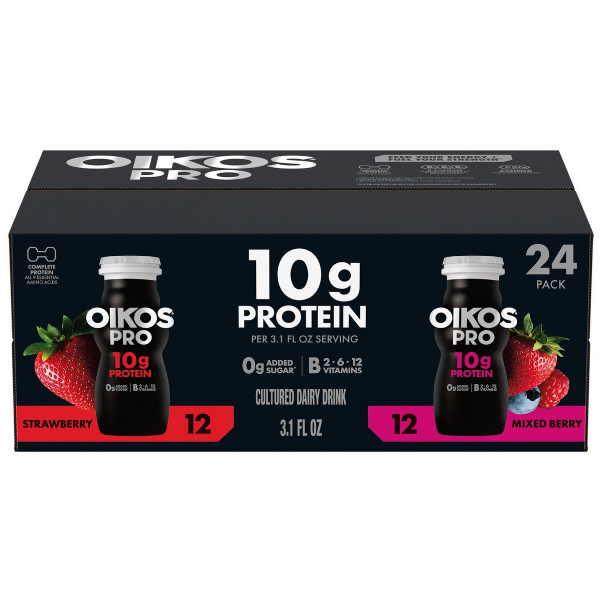 Oikos Pro 10g Protein Shot 24 ct, 3.1 oz