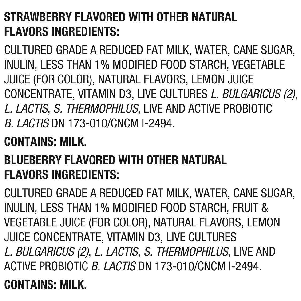 Activia Probiotic Dailies Low Fat Yogurt Drink, Strawberry & Blueberry, 24 ct, 3.1 oz
