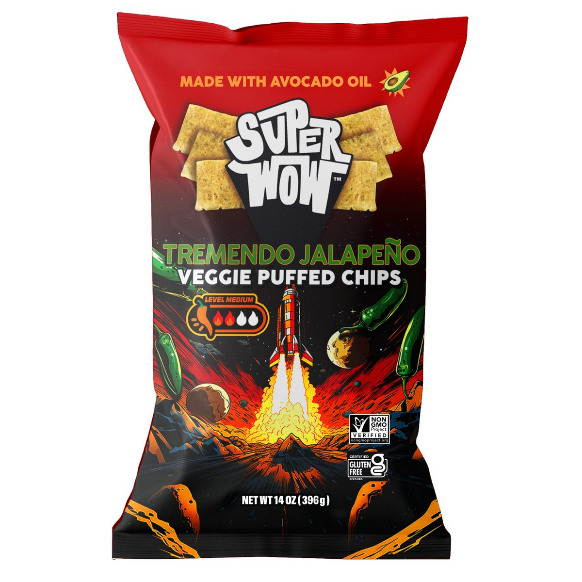 SuperWow Tremendo Jalapeño, 14 oz