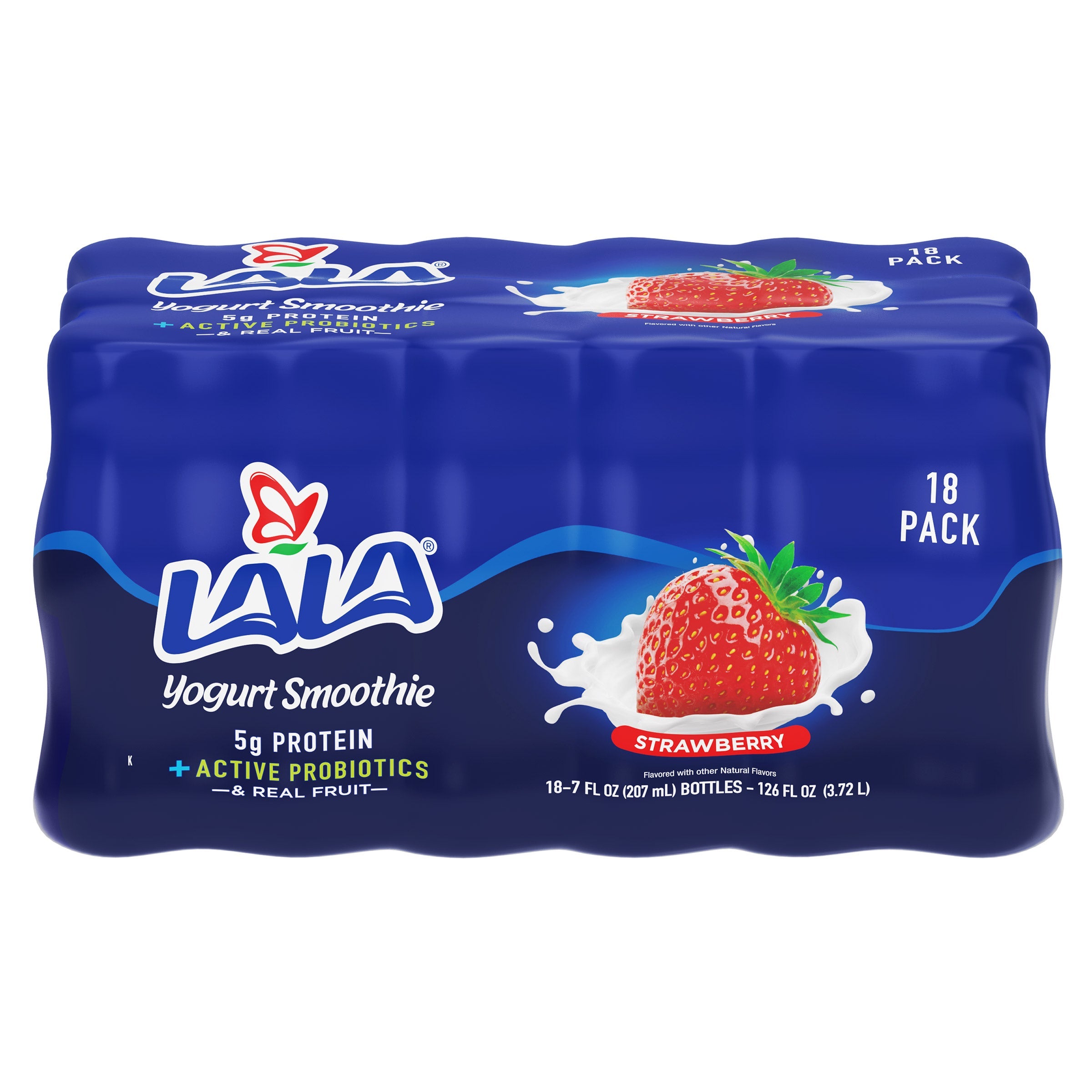 Lala Yogurt Strawberry Smoothie, 7 fl oz, 18-count – Veruca San Elijo