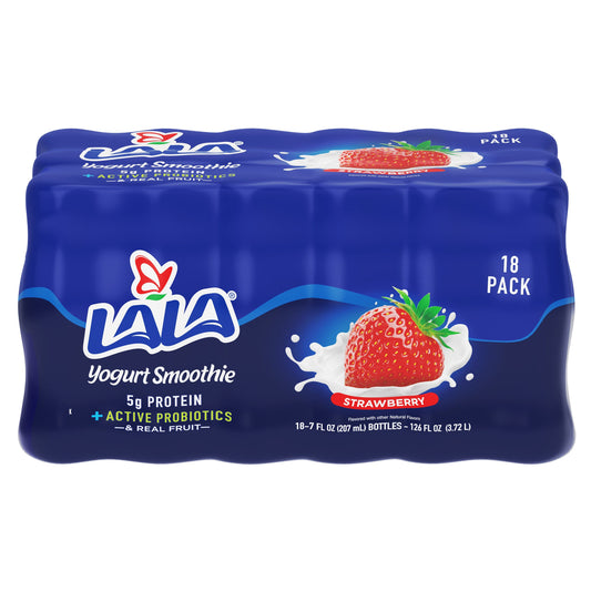 Lala Yogurt Strawberry Smoothie, 7 fl oz, 18-count