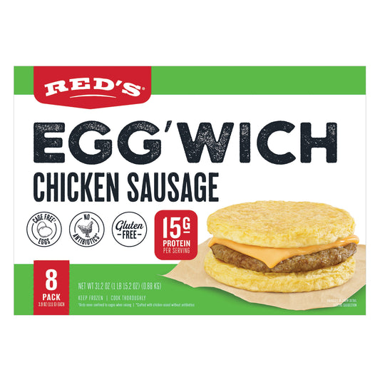 Red's Chicken Sausage Egg'Wich 8 Count