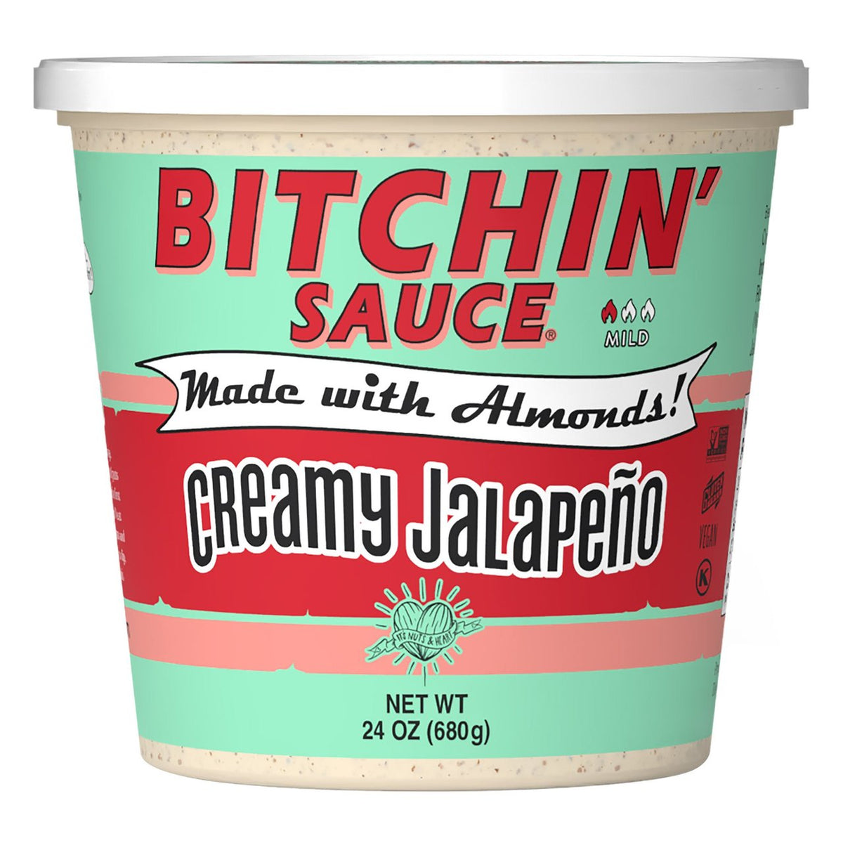 Bitchin' Sauce Creamy Jalapeño Almond Dip, 24 oz