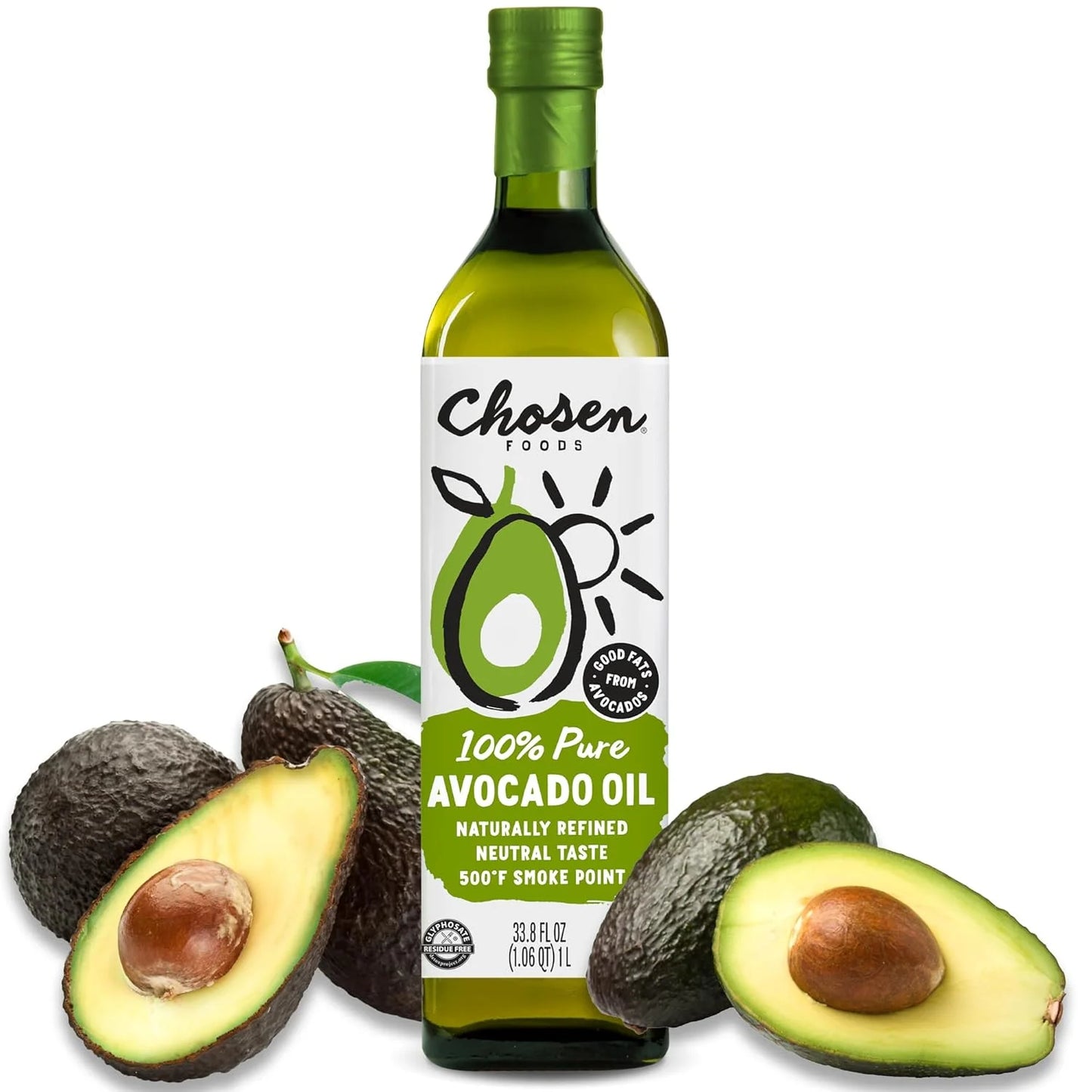 Chosen Foods 100% Pure Avocado Oil, 33.8 oz