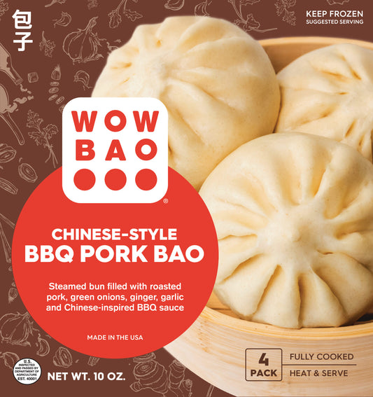 Wow Bao Chinese-Style BBQ Pork Bao, 4 Count