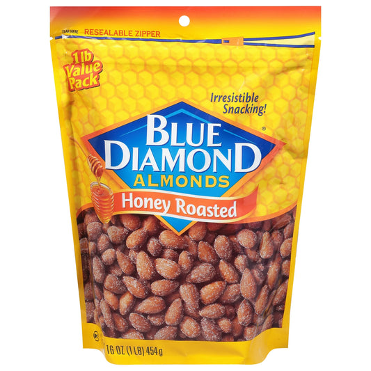 Blue Diamond Honey Roasted Almonds, 16 oz