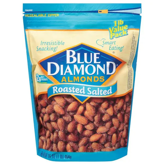 Blue Diamond Roasted Salted Almonds, 16 oz