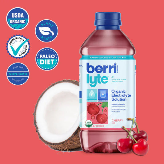 Berrilyte Organic Electrolyte Solution Cherry, 33.8 oz