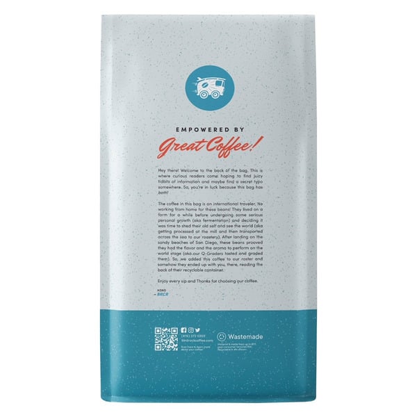 Bird Rock Coffee, Bird Rock Blend, Whole Bean, 2 lbs