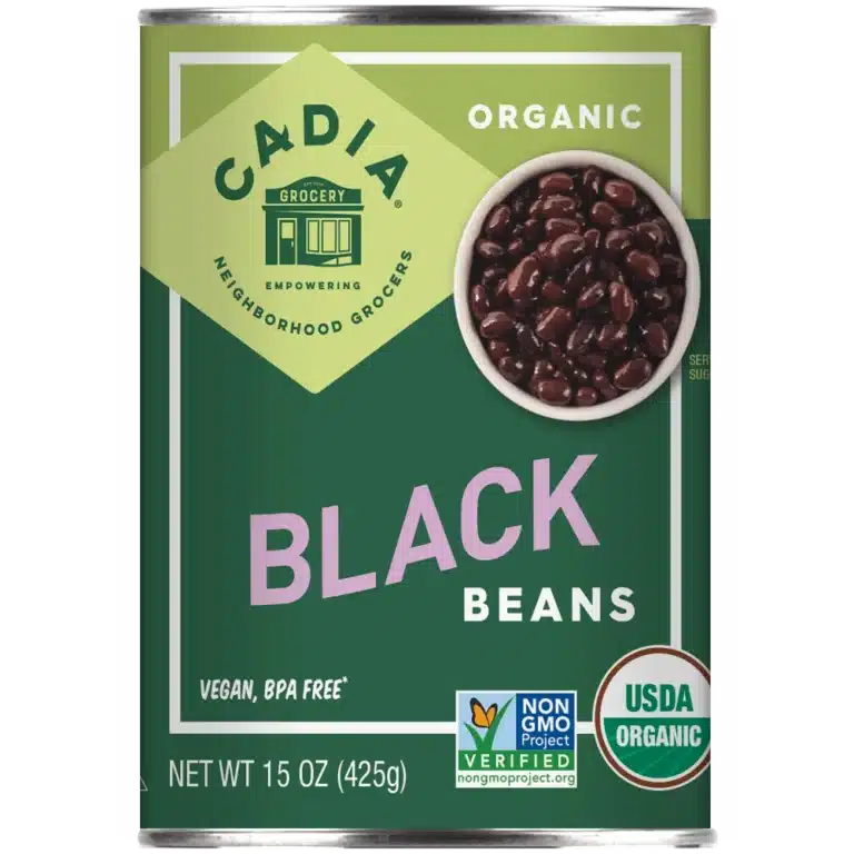 Cadia Organic Canned Black Beans, 15 oz