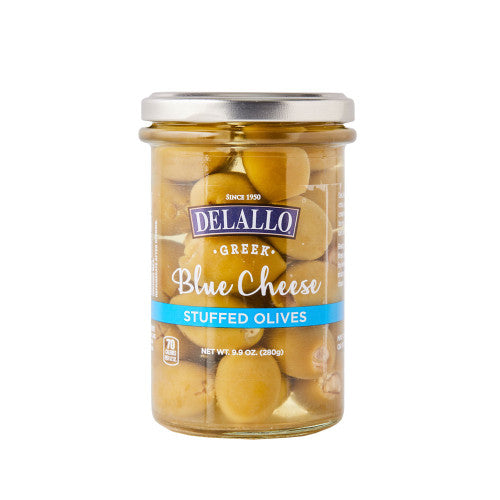 Delallo Blue Cheese Stuffed Olives, 9.9 oz