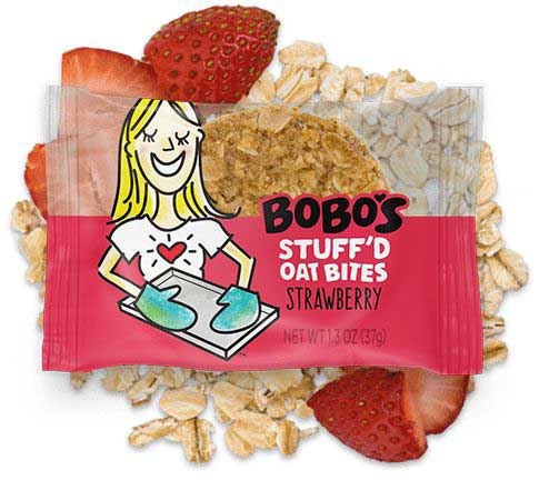 Bobo's Oat Bars Strawberry Stuff'd Oat Bites, 5 Count