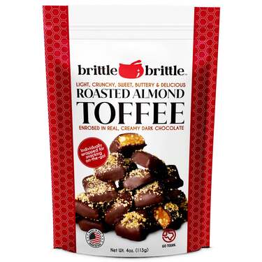 Brittle Brittle  Roasted Almond Toffee, 4 oz