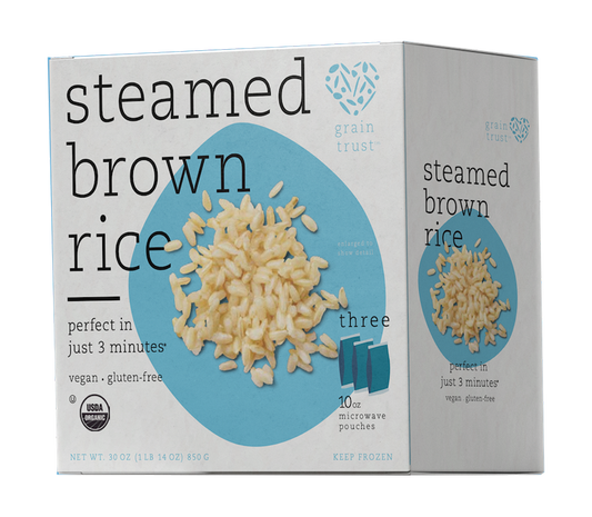 Grain Trust - steamed brown rice - 30oz