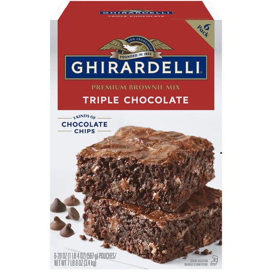 Ghirardelli Triple Chocolate Premium Brownie Mix, 7.5 lbs