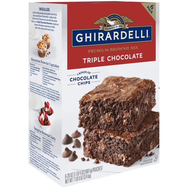 Ghirardelli Triple Chocolate Premium Brownie Mix, 7.5 lbs