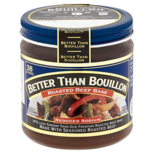 Better Than Bouillon All Natural Reduce Sodium Beef Base, 8 oz