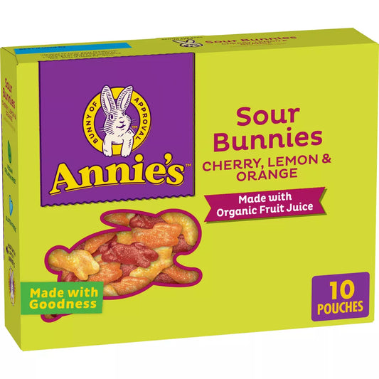 Annie's Sour Bunnies Fruit Snacks, 7 oz