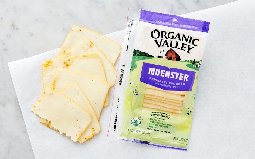 Organic Valley Organic Muenster Cheese Slices, 6 oz