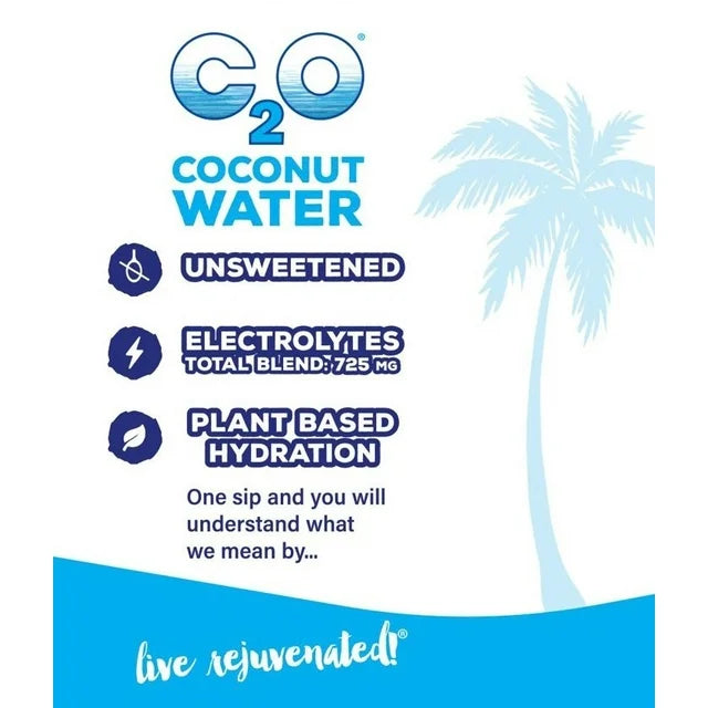 C2O Coconut Water 10.5oz 8 Pack