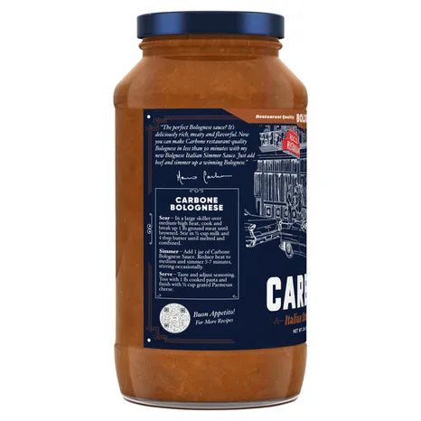 Carbone Italian Simmer Sauce Bolognese 24 oz